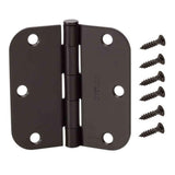 3-1/2 in. Chrome Square Corner Door Hinge - Super Arbor