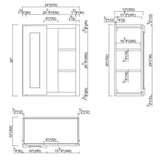 Brookings Plywood Ready to Assemble Shaker 24x30x12 in. 1-Door Blind Wall Kitchen Cabinet in White