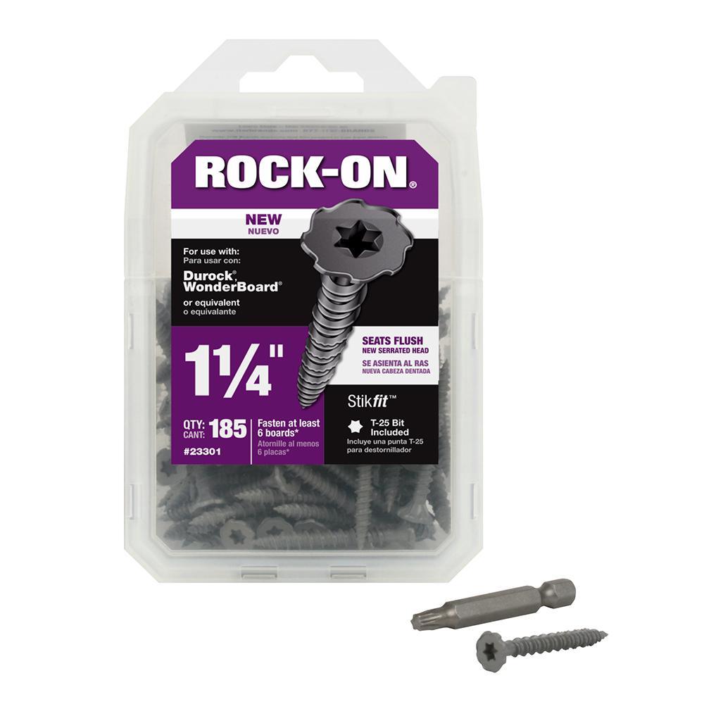 #9 x 1-1/4 in. Serrated Flat Head Star Drive Cement Board Screws (750-Pack)