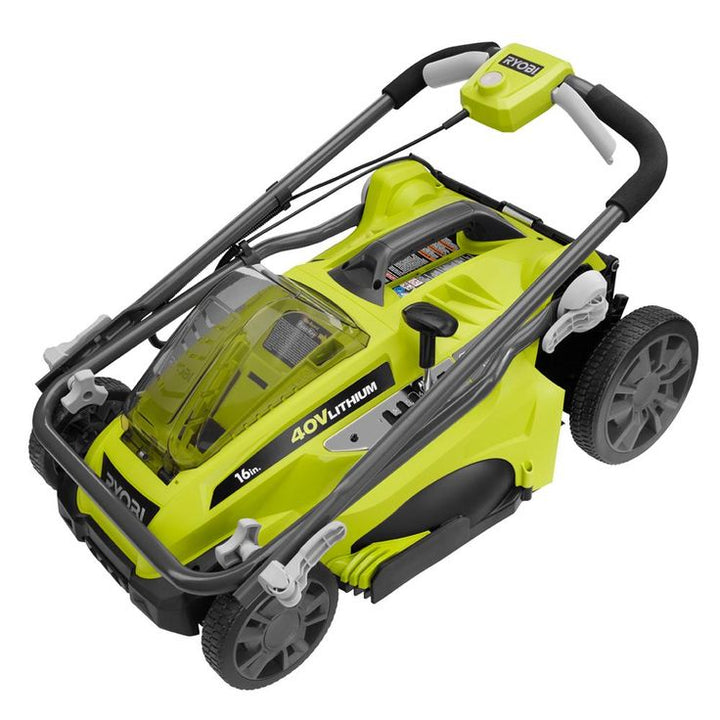 RYOBI 16 in. 40-Volt Lithium-Ion Cordless Battery Walk Behind Push Lawn Mower - Battery/Charger Not Included