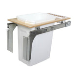 Knape & Vogt 35-Quart Plastic Pull Out Trash Can