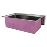 Studio Farmhouse/Apron-Front Stainless Steel 36 in. Single Bowl Kitchen Sink in Brushed Finish