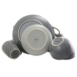 Tahitian Grand 16-Piece Casual Gray Stoneware Dinnerware Set (Service for 4)