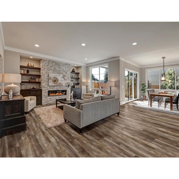 Lakeshore Pecan Bronze 7 mm Thick x 7-2/3 in. Wide x 50-5/8 in. Length Laminate Flooring (24.17 sq. ft. / case)