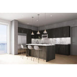 Cambridge 12-in W x 34.5-in H x 24-in D Carbon Marine Wood Engineered Wood Door Base Stock Cabinet