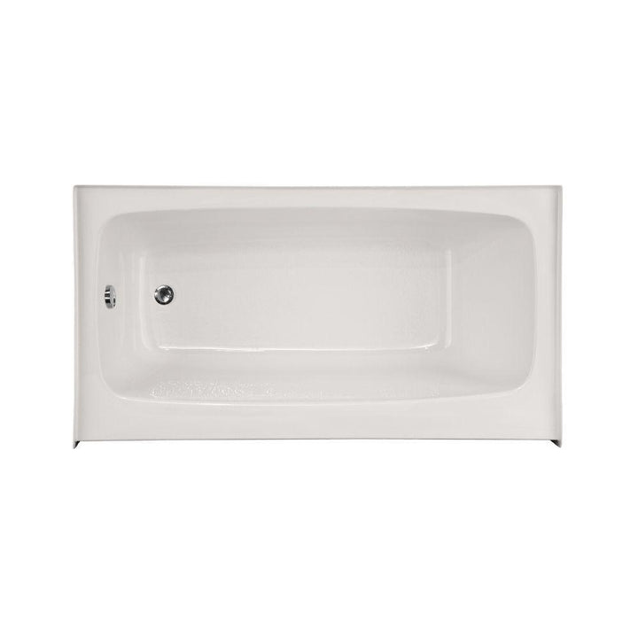 Trenton 72 in. Left Drain Rectangular Alcove Bathtub in White - Super Arbor