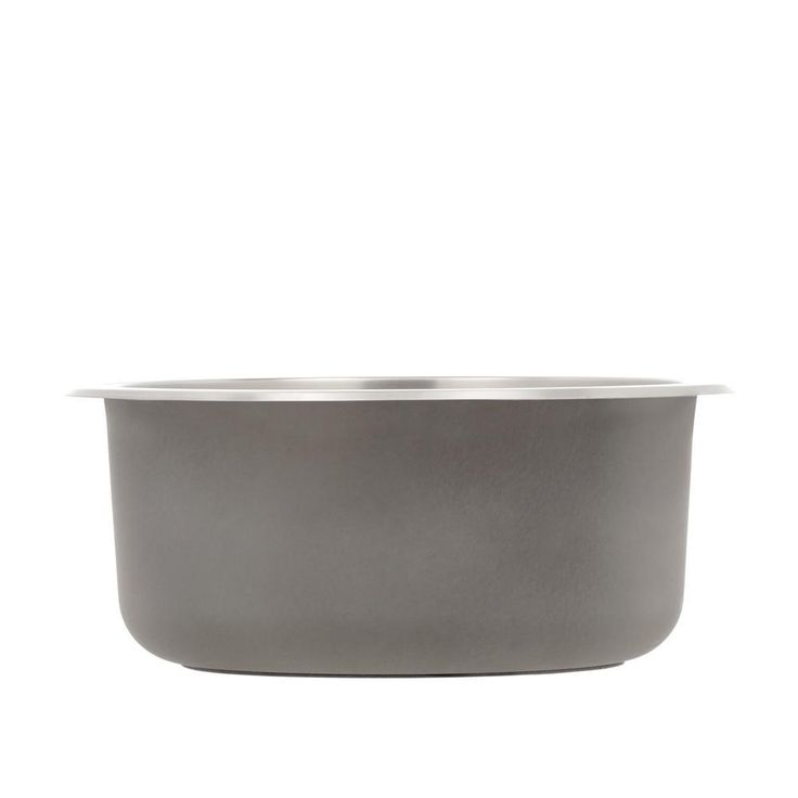 Undermount 18-Gauge Stainless Steel 16 in. 0-Hole Round Single Bowl Bar Sink