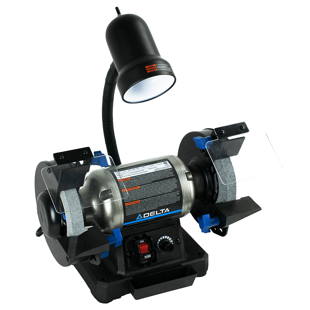 DELTA 8-in Variable Speed Bench Grinder with Work Light, Model 23-197