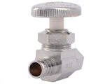 SharkBite Brass 1/2-in PEX Barb x 1/2-in PEX Barb Multi-Turn Straight Stop Valve