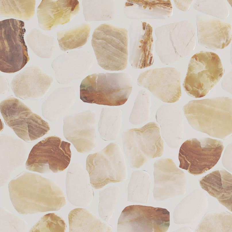 Monteverde Onyx Honed Pebble II Mosaic