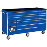 THD Series 72 in. 16-Drawer Roller Cabinet Tool Chest, Blue - Super Arbor