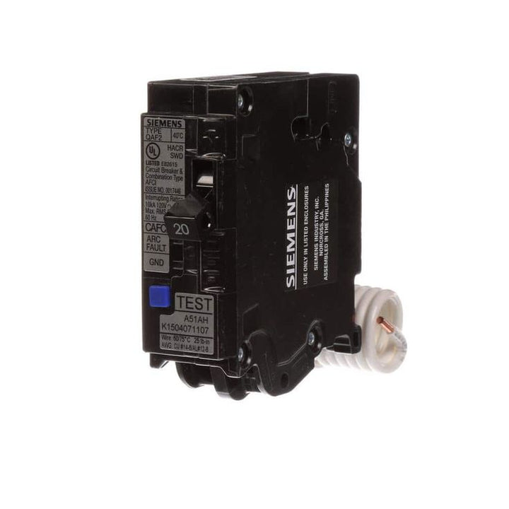 Siemens 20 Amp 1 in. Single-Pole Combination AFCI Circuit Breaker