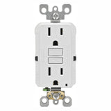 15 Amp 125-Volt Duplex Self-Test Slim GFCI Outlet, White (4-Pack) - Super Arbor