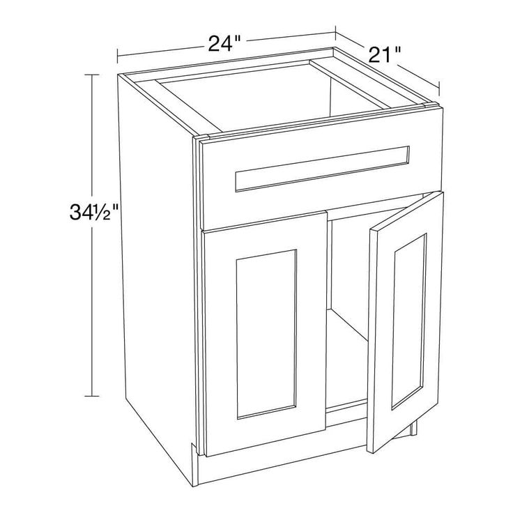 Home Decorators Collection Newport 24 in. W x 21 in. D x 34.5 in. H Assembled Plywood Sink Base Bath Cabinet in Deep Onyx with Soft Close