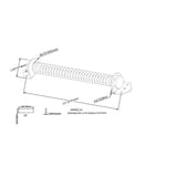 Everbilt 11 in. Black Gate Spring
