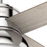 Hunter Dempsey 60-in Fresh White LED Indoor Ceiling Fan with Remote (4-Blade)
