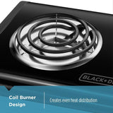 2-Burner 12 in. Black Hot Plate with Temperature Controls