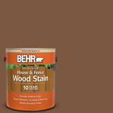 BEHR 5 gal. #SC-110 Chestnut Solid Color House and Fence Exterior Wood Stain - Super Arbor