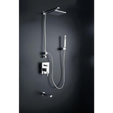 Byne 1-Handle 1-Spray Tub and Shower Faucet with Sprayer Wand in Polished Chrome (Valve Included) - Super Arbor