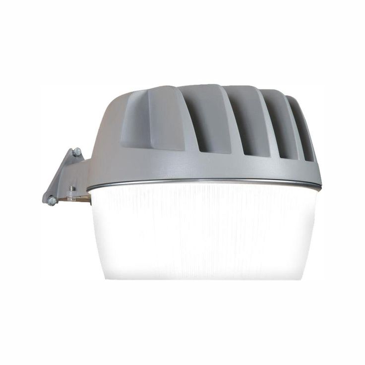 Gray Outdoor Integrated LED Area Dusk to Dawn Security Light with Built-in Photocell at 3300 Lumens, 5000K Daylight