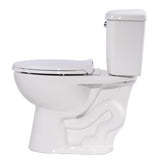 45.75 in. Walk-In Whirlpool Bathtub in White with 1.28 GPF Single Flush Toilet - Super Arbor