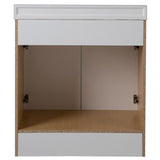 31 in. W Vanity in White with Cultured Marble Vanity Top in White