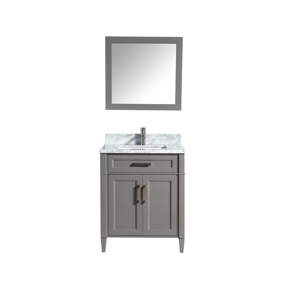 Savona 72 in. W x 22 in. D x 36 in. H Bath Vanity in Espresso with Vanity Top in White with White Basin and Mirror - Super Arbor