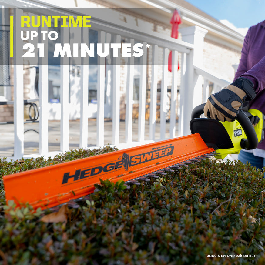 RYOBI ONE+ 22 in. 18-Volt Lithium-Ion Cordless Hedge Trimmer (Tool Only)