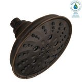 Pivotal 5-Spray 6 in. Single Wall Mount Fixed Rain H2Okinetic Shower Head in Venetian Bronze - Super Arbor