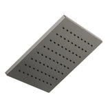 1-Spray 11.8 in. Single Wall Mount Square Fixed Rain Shower Head in Matte Black - Super Arbor