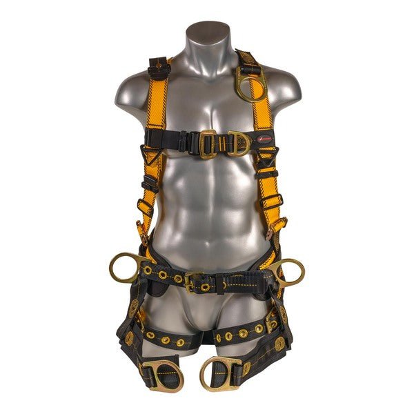 Kapture 5 Point Element Full Body Harness - Oil & Gas Derrick Series - 7 D-Rings - Tongue Buckle Legs - Shoulder Pads & Waist Belt - Bosun Chair - All Sizes image 4