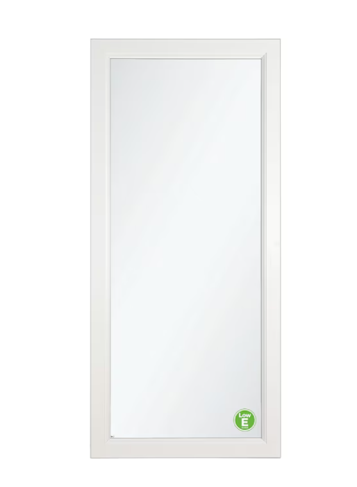LARSON Signature Selection Low-E 32-in x 81-in White Full-view Interchangeable Screen Aluminum Storm Door