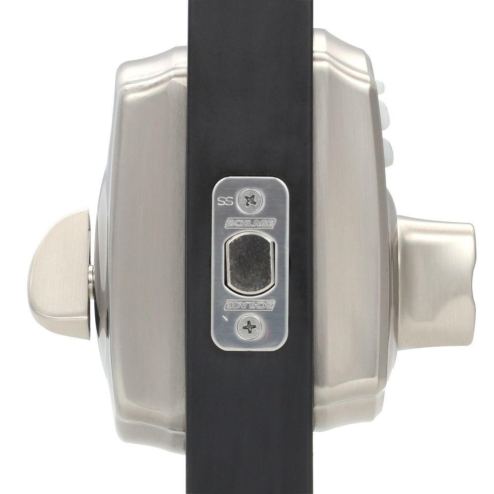 Camelot Satin Nickel Keypad Electronic Door Lock Deadbolt and Accent Lever - Super Arbor