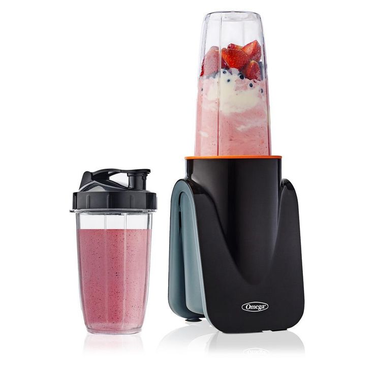 Deluxe MeGo 32 oz. 1-Speed Black Personal Blender