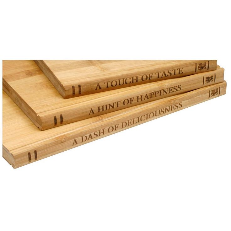 Library Bamboo 3-Piece Cutting Board Set