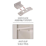 Brookings Plywood Ready to Assemble Shaker 24x30x12 in. 1-Door Blind Wall Kitchen Cabinet in White