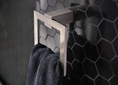 Moen Kyvos Brushed Nickel Wall Mount Towel Ring