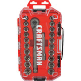 Craftsman 22 pc 1/2 in. Drive Metric and SAE Socket and Ratchet Set