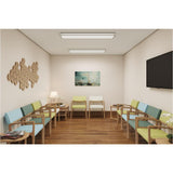 32-Watt 4-Light White Fluorescent Wraparound Flushmount Ceiling Light Fixture - Super Arbor