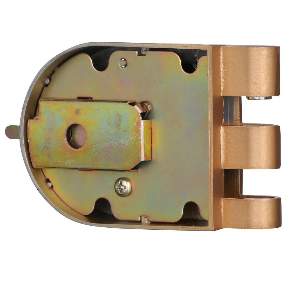 Jimmy-Resistant Deadlock, Diecast, Brass Color, Angle Strike, Double Cylinder - Super Arbor