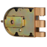 Jimmy-Resistant Deadlock, Diecast, Brass Color, Angle Strike, Double Cylinder - Super Arbor
