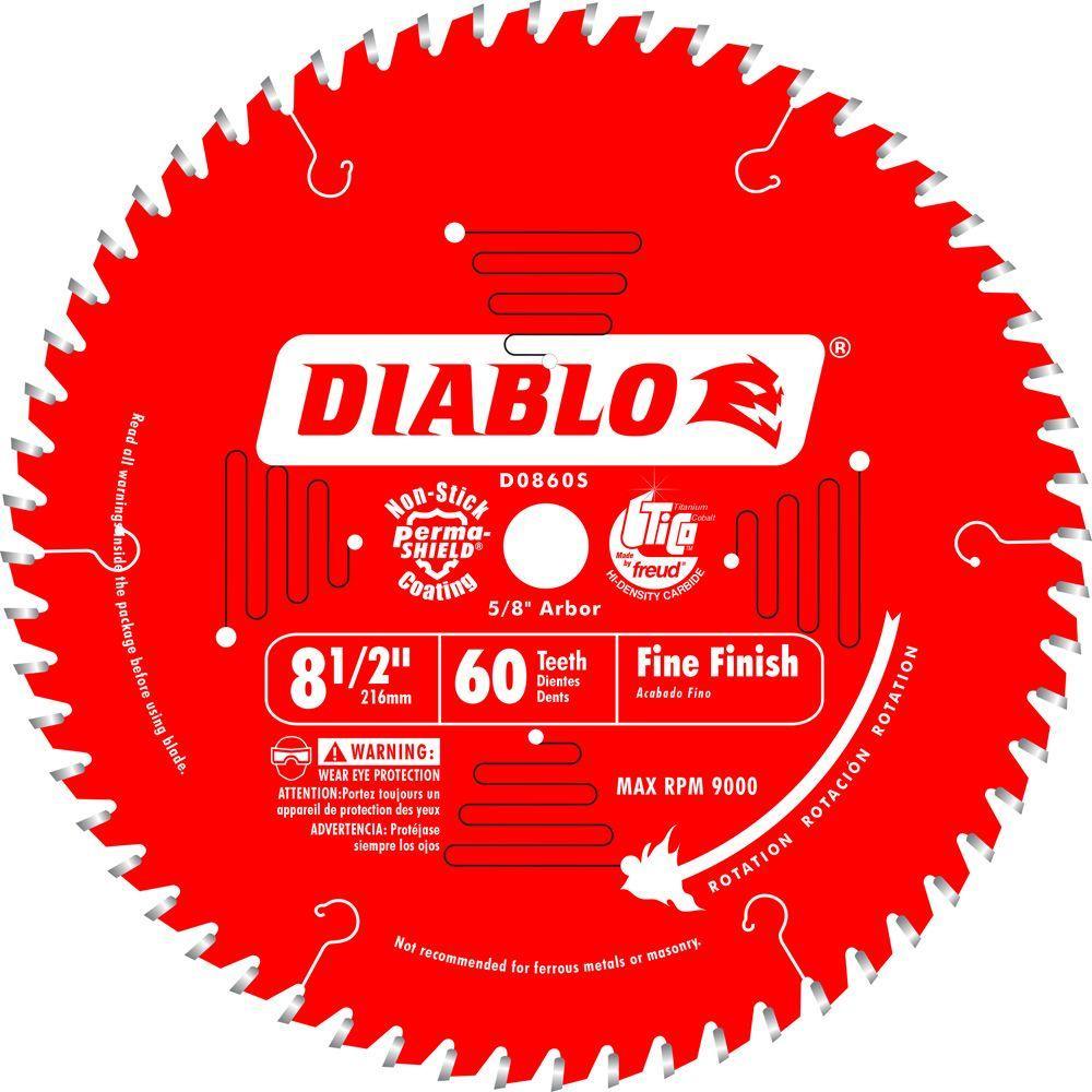 8-1/2 in. x 60-Teeth Fine Finish Saw Blade - Super Arbor