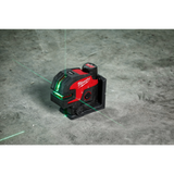 Milwaukee M12 12-Volt Lithium-Ion Cordless Green Cross Line & 4-Points Laser, Tool Only (3624-20)