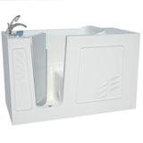 Builder's Choice 53 in. Right Drain Quick Fill Walk-In Air Bath Tub in White - Super Arbor