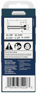 Bosch 3/8-in Carbide-Tipped Hole and Flush Cut Trimmer Router Bit