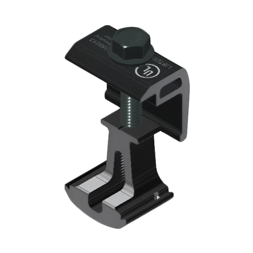 SnapNrack Ultra Rail End Clamp Black