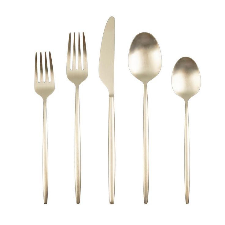 Gaze Champagne Satin 18/0 20-Piece Flatware Set (Service for 4)