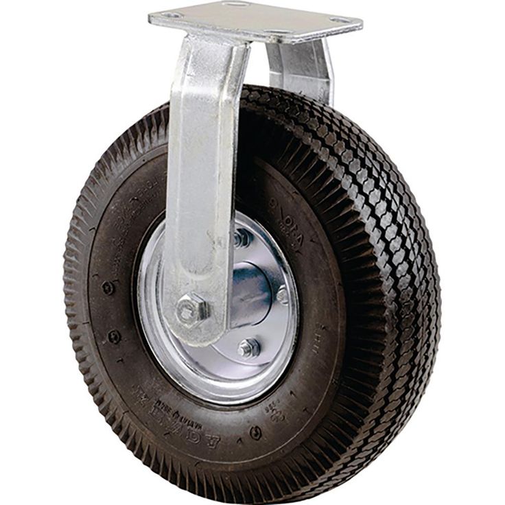 8 in. Pneumatic Rigid Caster with 220 lb. Load Rating