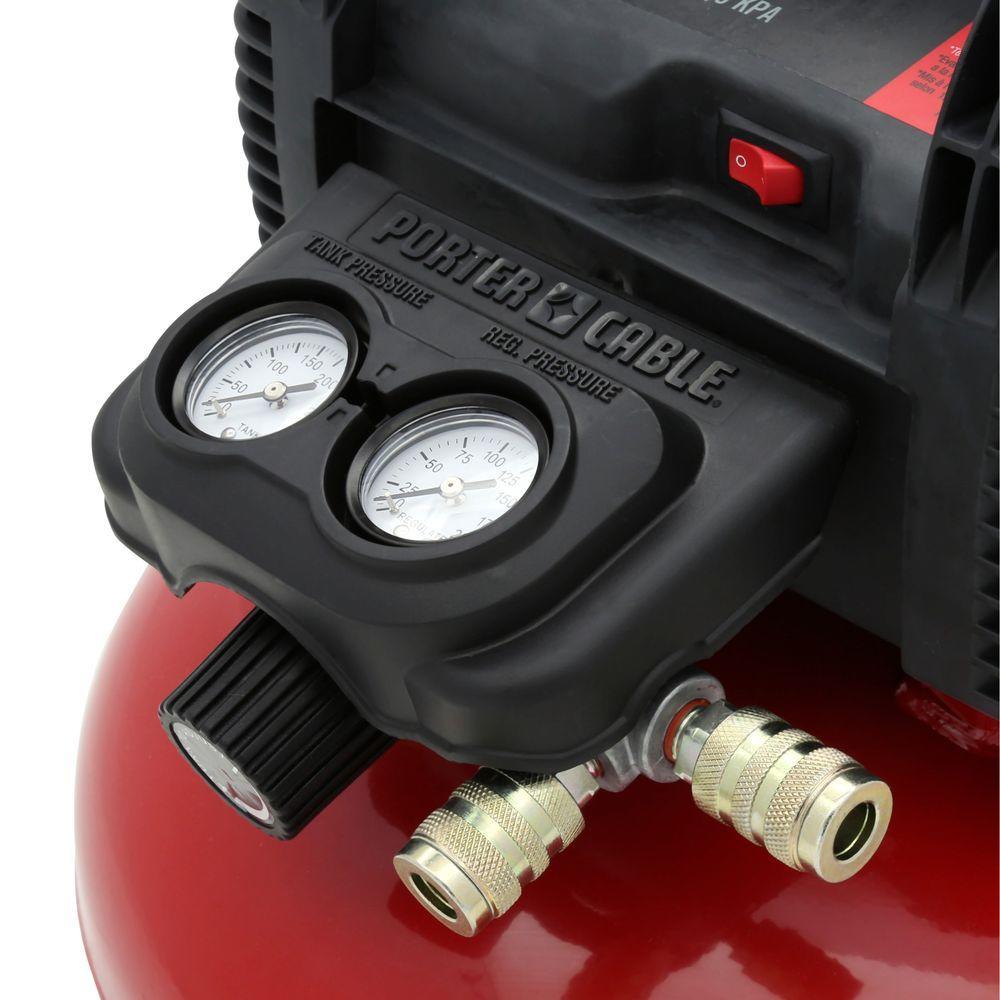 6 Gal. 150 PSI Portable Electric Air Compressor and 15-Gauge Finish Nailer Combo Kit (2-Tool) - Super Arbor