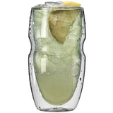 Serafino Double Wall 16 oz. Iced Tea and Coffee Insulated Drinking Glasses (Set of 2)